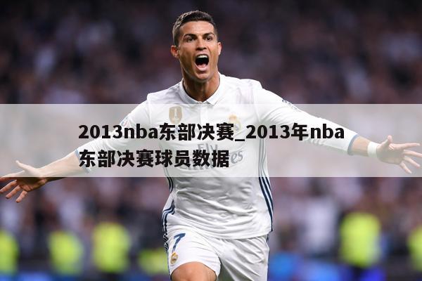 2013nba东部决赛_2013年nba东部决赛球员数据
